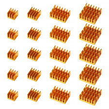 20 Pezzi Alluminio Dissipatore Di Calore Kit, Mini Dissipatore Di Calore Circuit