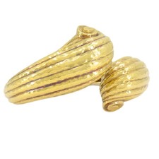 Bracciale David Webb in oro 18 kt martellato