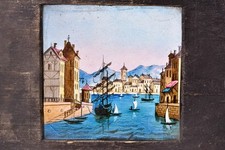 Grande e antica piastra a