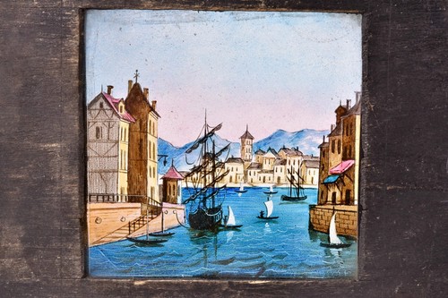 Grande antica piastra a - e,