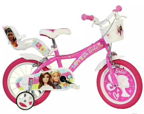 Barbie bambina bici - 16", rosa