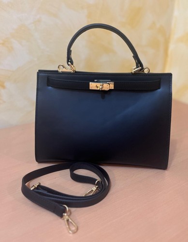 Borsa genuine leather nero - genuine,