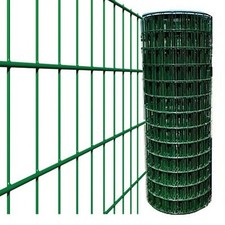 25mt RETE PLASTIFICATA ELETTROSALDATA VERDE ZINCATA RECINZIONE 50X75 f. 2,2