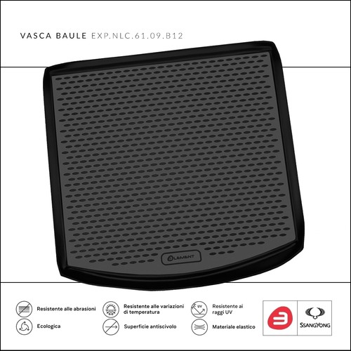 Vasca bagagliaio baule - baule, gomma