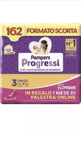 PAMPERS PROGRESSI TAGLIA 3 162 PANNOLINI (4-9 KG) In CONFEZIONE RISPARMIO (3 PZ)