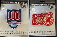 2025 2026 N.Y. RANGERS DETROIT RED WINGS SET TOPPA 100° ANNIVERSARIO STILE DISCO