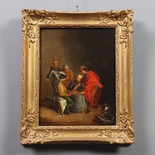 Dipinto Antico I Giocatori di
