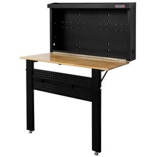 Banco lavoro da parete richiudibile con pannello x chiavi Holzmann wb120fold