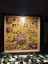 Gold Roger Manga Espositore Con Luce Raw & PSA Bgs Ecc