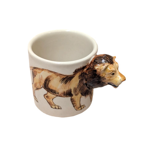 Vintage blue witch lion - witch, 3d