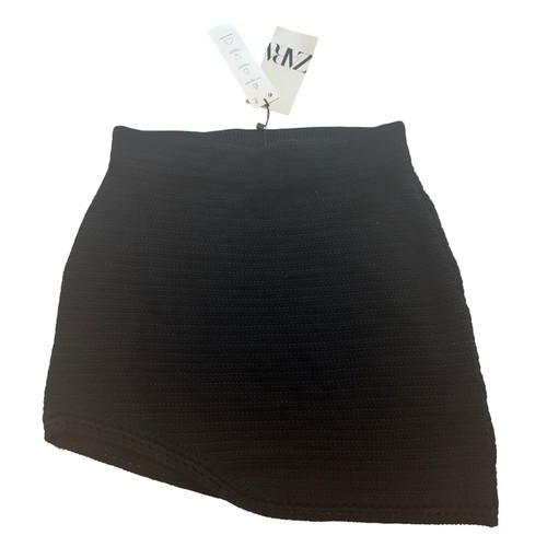 Zara minigonna donna nera