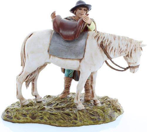 Uomo cavallo per presepe da - uomo,