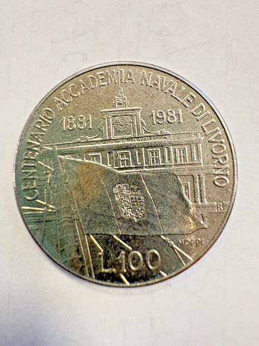 Moneta 100 lire - 100, centenario