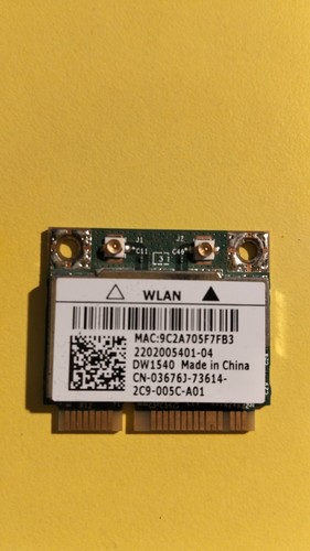 Scheda wifi dell dw1540 03676j - wifi,