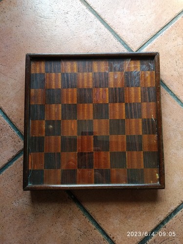 Scacchiera vintage legno - vintage, in