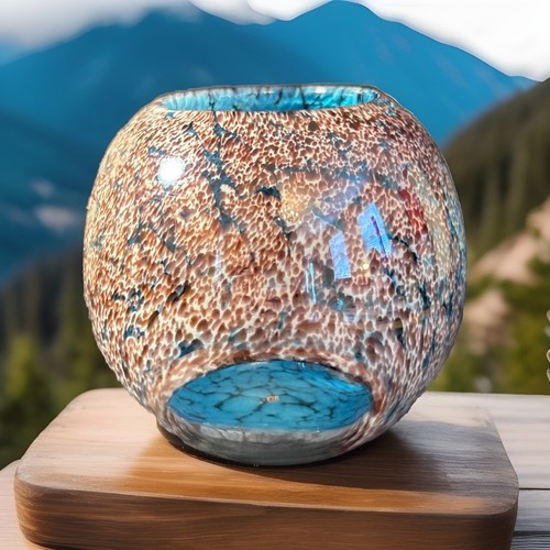 Vaso taglio sfera vetro