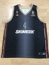 Maglia AS Monaco Jaron Blossomgame basket Adidas Euroleague NBA jersey XL