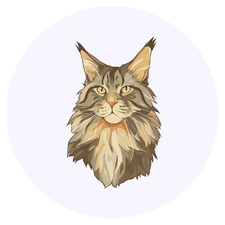 24 adesivi 'Ritratto di gatto