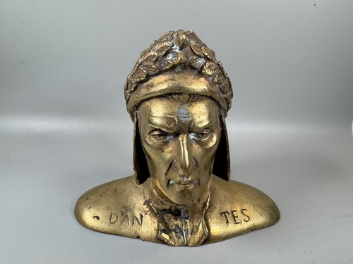 Antico busto bronzo dante - busto,