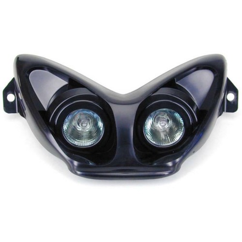 Maschera faro anteriore nera - maschera,