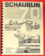 SCHAUBLIN n. Manuale catalogo tornio metallo di precisione serie 70 0646