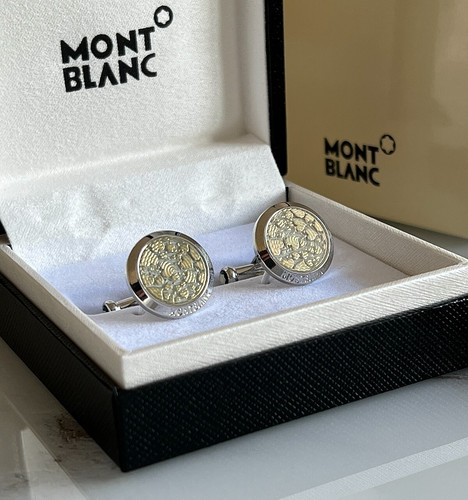 Gemelli montblanc argento oro - montblanc,