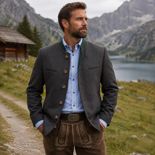 Giacca trachten bavarese uomo - giacca,
