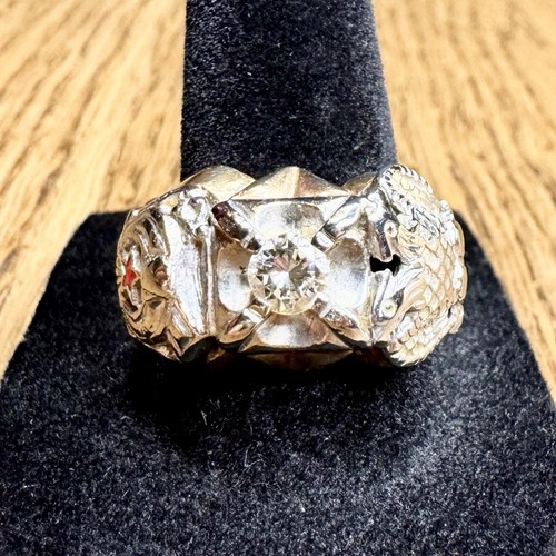 Anello vintage massiccio 10k - vintage,