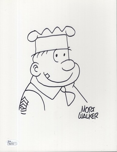 Mort walker autentico firmato - mort,