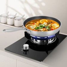 Padella wok acciaio inox - padella,