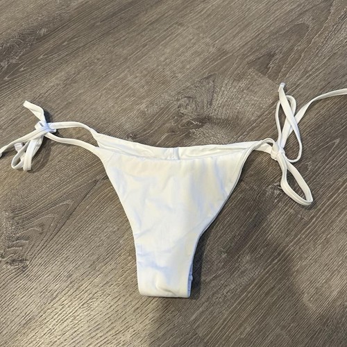 White bikini bottoms with
