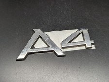 AUDI A4 A 4 LOGO SIGLA EMBLEMA FREGIO STEMMA SCRITTA BADGE TARGA NOME TARGHETTA