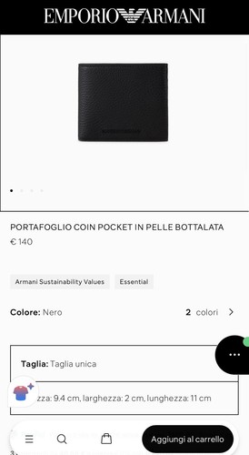 Emporio armani portafoglio in - emporio,