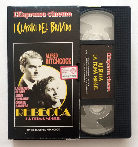 Vhs rebecca prima moglie - vhs, la