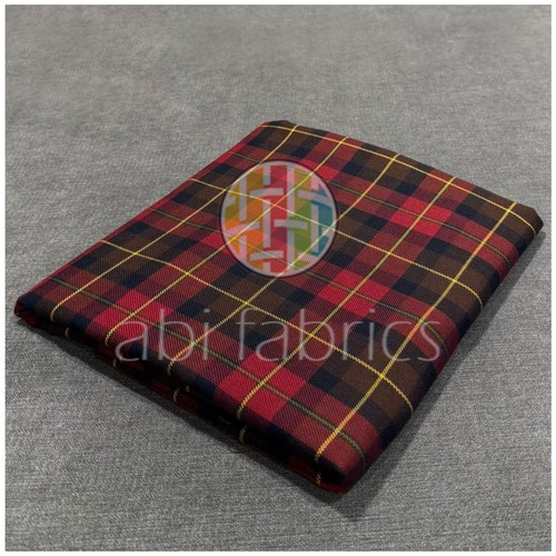 Tessuto tartan wallace rosso - tessuto,