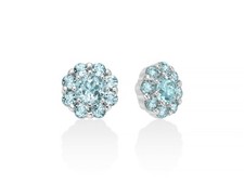 MILUNA ORECCHINI  GEMMA DEL CIELO A FIORE REFERENZA ERD2927  GARANZIA UFFICIALE