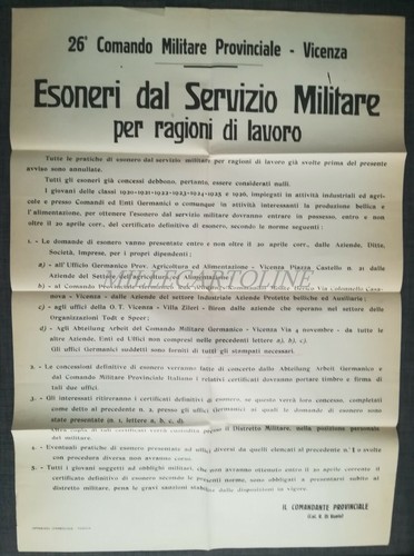 Comando militare vicenza - comando,