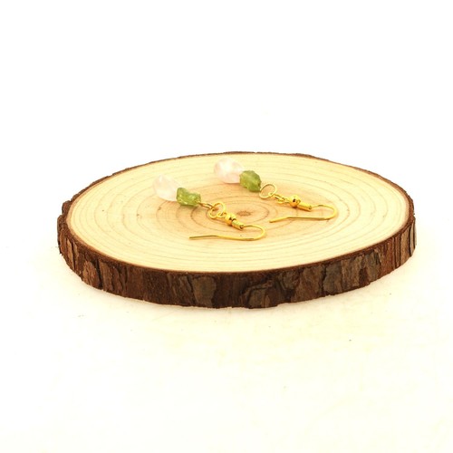Orecchini perle peridoto - orecchini,
