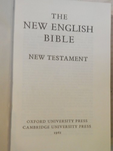 The new english bible - new,