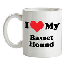 I Love My Basset Hound Mug -