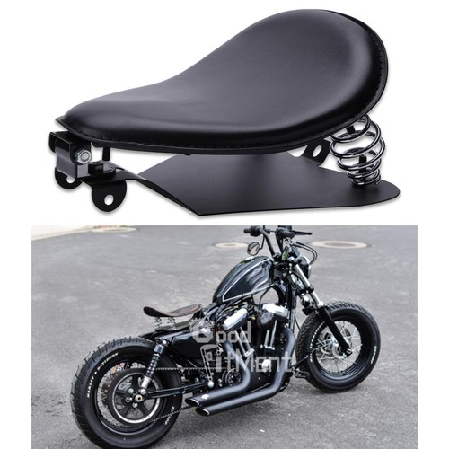 Sedile singolo moto pelle nero