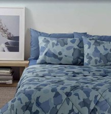 Completo copripiumone matrimoniale Bassetti Spot B1 bluette