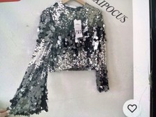 Crop top Zara nuovo con