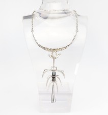 Uno A Erre Unoaerre Brutalista Vintage Moderni Argento Sterling Collana Italia