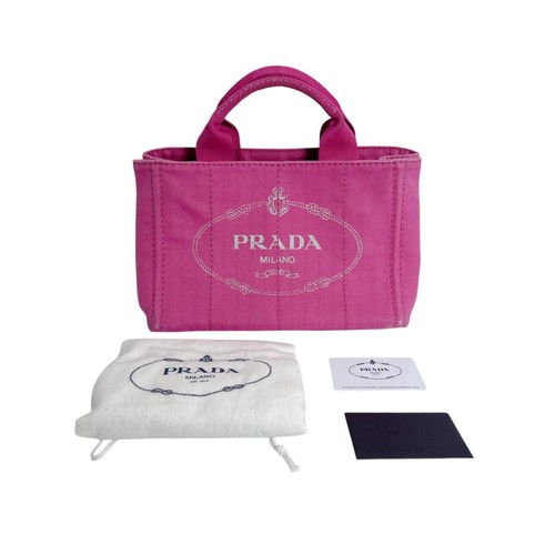 Borsa tote prada tela canapa - tela,