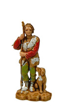 Pastore con Cane Landi Moranduzzo CM 3,5 - Pastori per Presepe