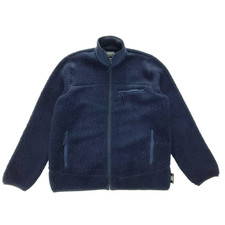 J.Crew Nordic Polartec Sherpa Giacca Pile Profondo Full Zip Blu Uomo XL