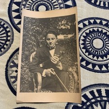 VIOLINISTA fotocartolina anni 20 musica violino