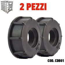 N° 2 Pezzi  RACCORDO ADATTATORE PER CISTERNA IBC 1000 L USCITA 3/4 GAS