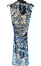 H&M - Blue abstract print maxi